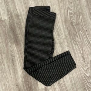 Black and white checkered straight leg pants - size medium